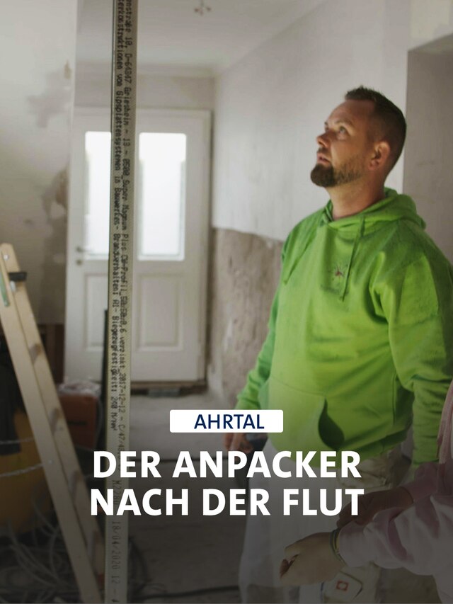 Dirk und seine Maler und Lackierer helfen bei den Renovierungsarbeiten im Aartal mit.