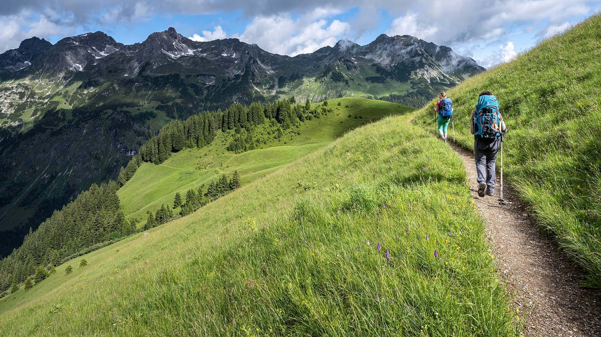 Bild: Wandern in den Bergen