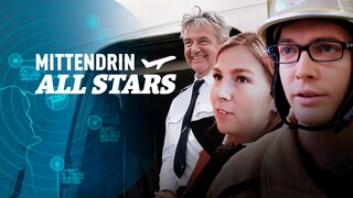 Die mittendrin All Stars von 2021 in einer Collage: Fokko Doyen, Fabienne Kraft und Bastian Haas. Logo: Mittendrin All Stars.